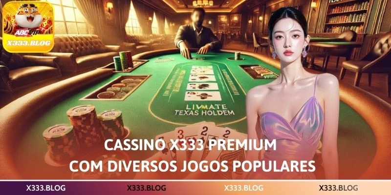 Cassino X333 Premium com diversos jogos populares