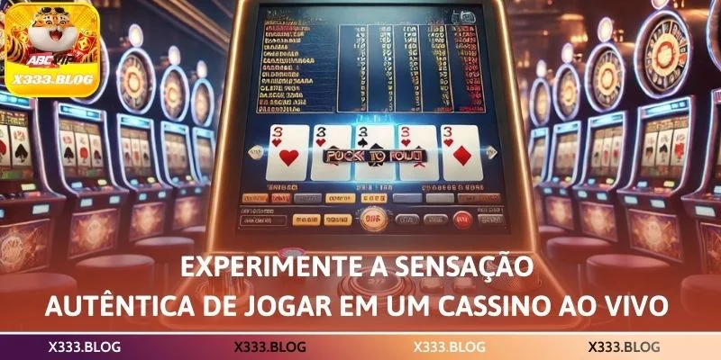 Experimente a sensação autêntica de jogar em um cassino ao vivo 