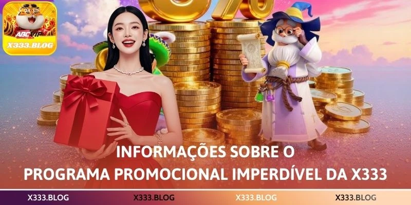 Informações sobre o programa promocional imperdível da X333 