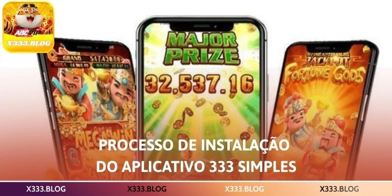 Processo de instalação do aplicativo 333 simples