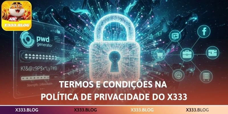 Termos e condições na política de privacidade do X333